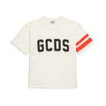 T-shirt bambino GCDS kids bianca in cotone