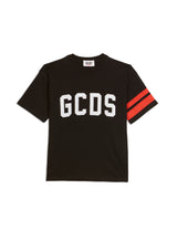 T-shirt bambino GCDS kids nera in cotone | ViaMonte Shop