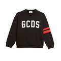 Felpa bambino GCDS kids nera in cotone