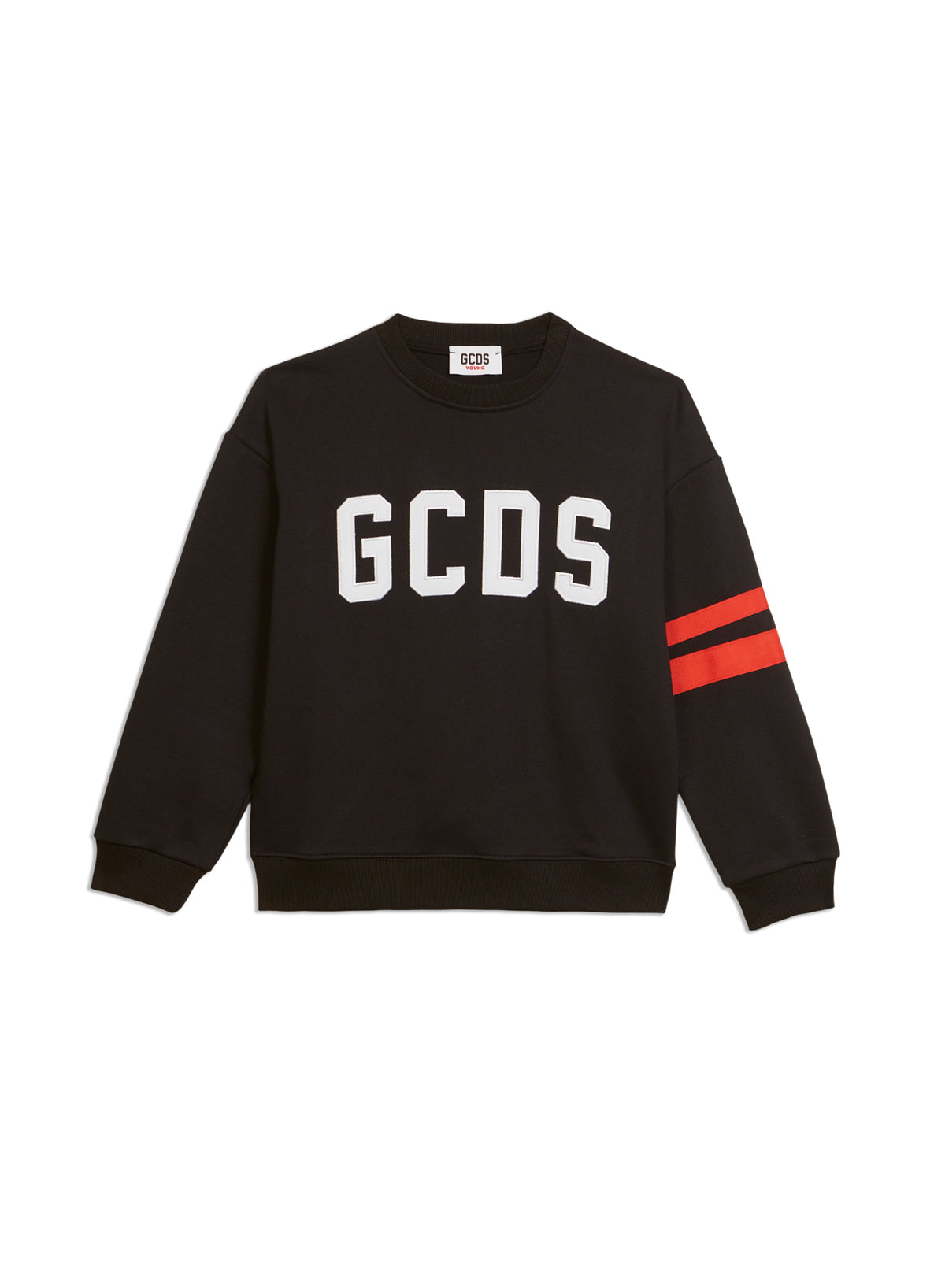 Felpa bambino GCDS kids nera in cotone