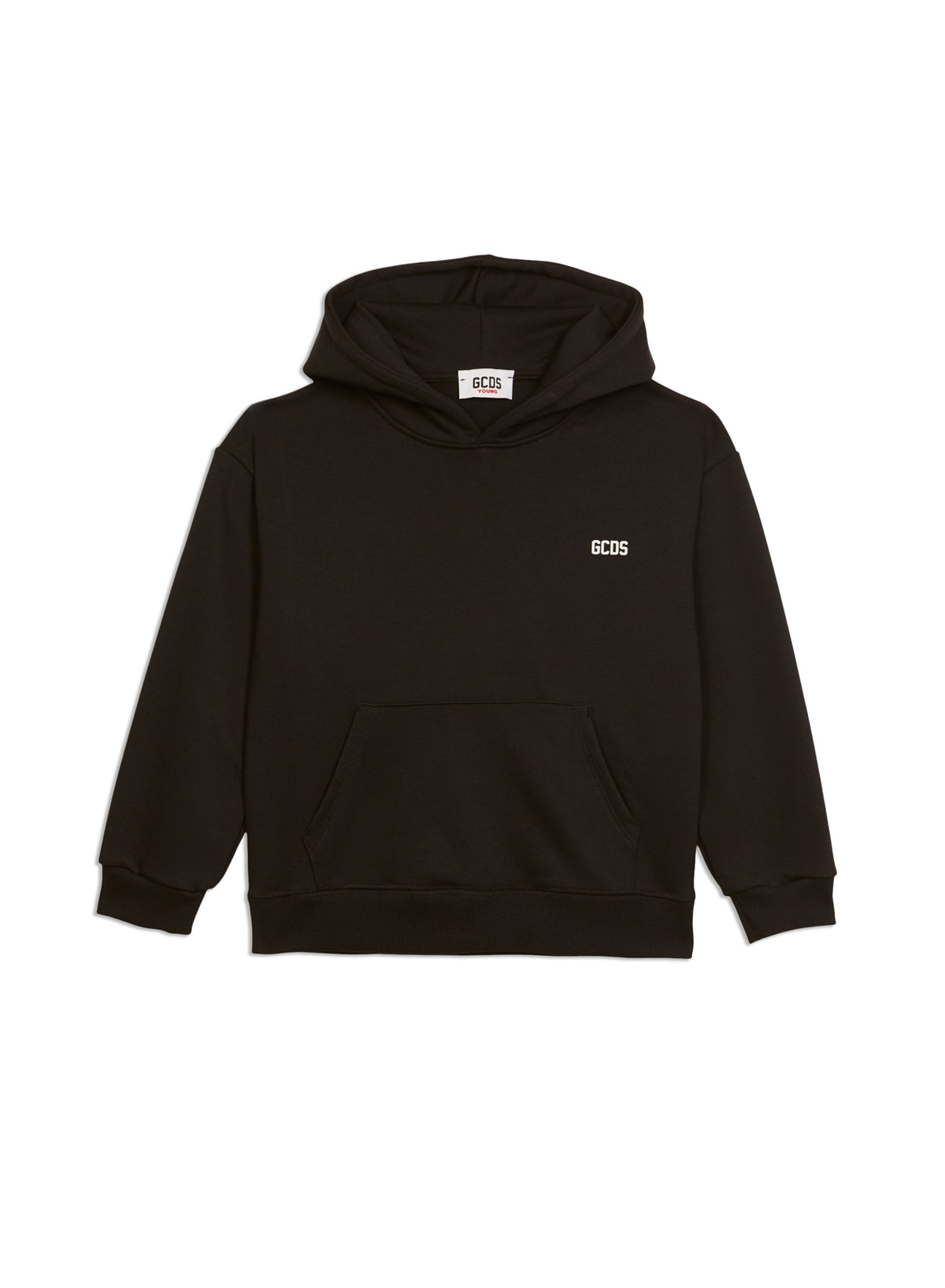 Felpa bambino GCDS kids nera in cotone