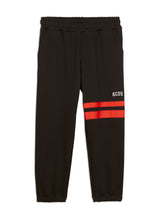 Pantalone sportivo bambino GCDS nero in cotone