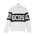 Felpa bambino GCDS kids bianca in cotone