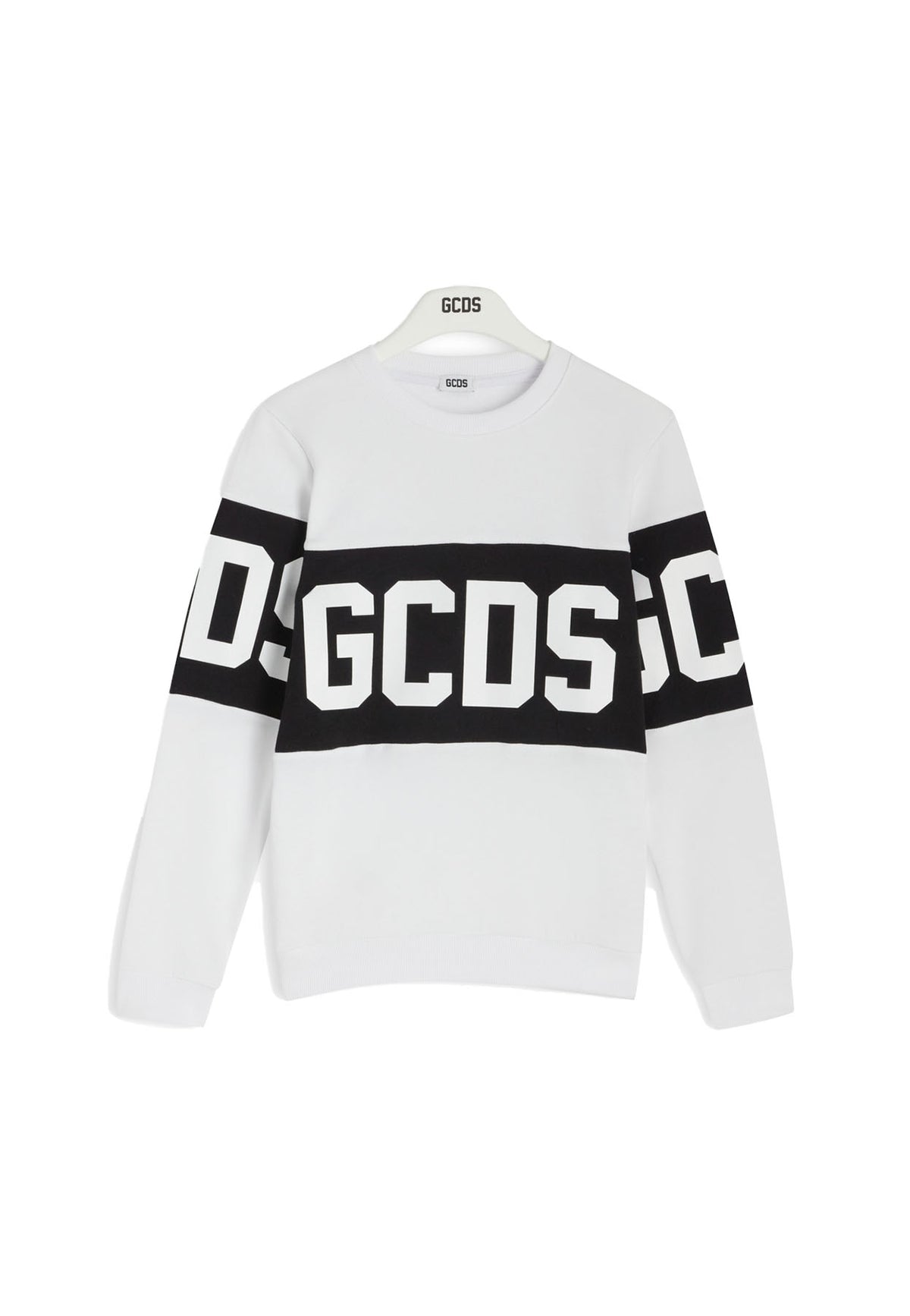 Felpa bambino GCDS kids bianca in cotone