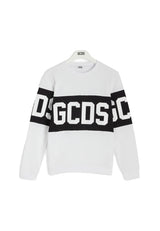 Felpa bambino GCDS kids bianca in cotone
