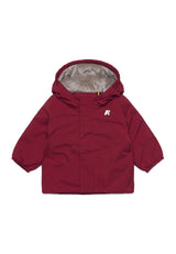 Giubbino neonato K-Way E. Jack soft touch marmotta rosso in nylon