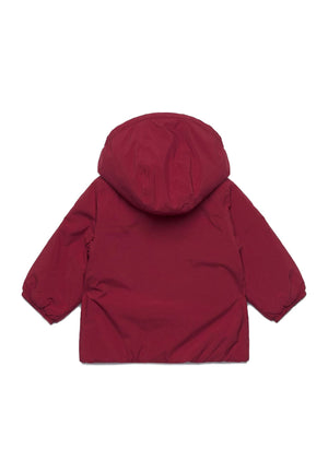 Giubbino neonato K-Way E. Jack soft touch marmotta rosso in nylon