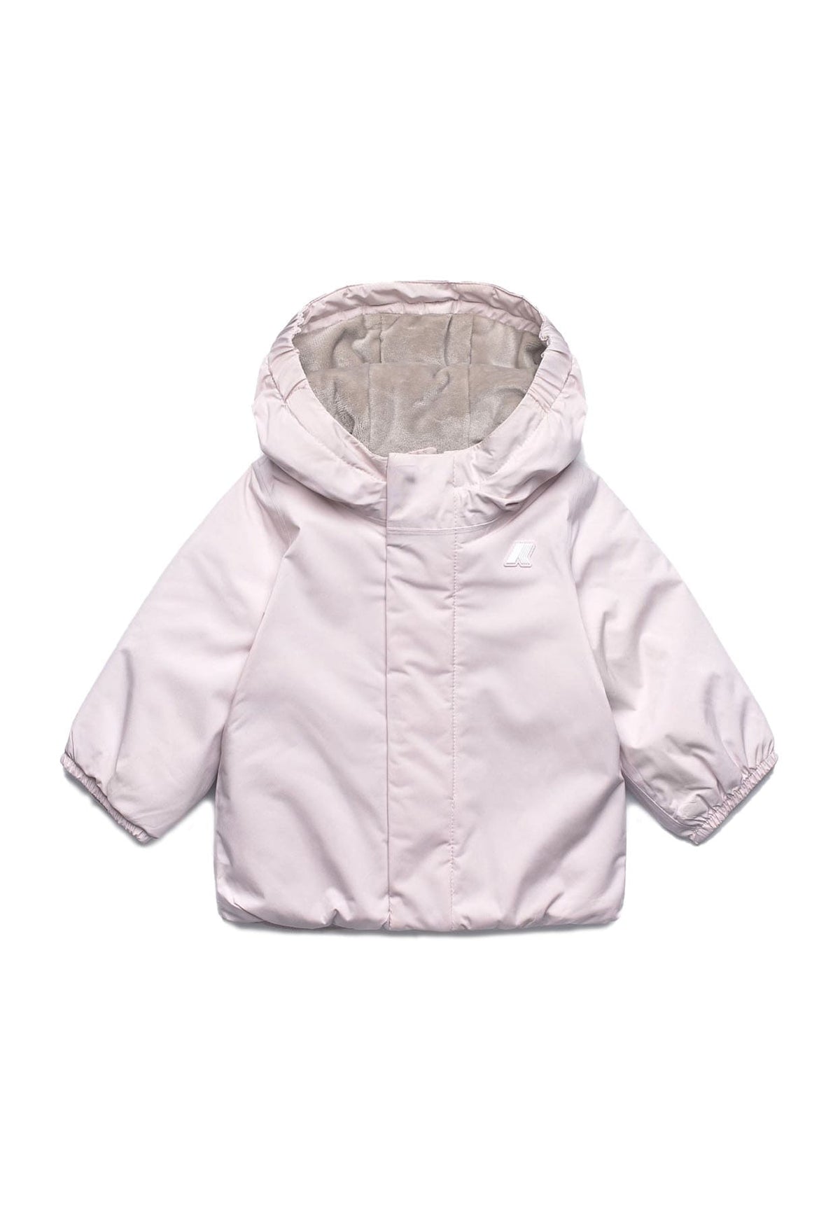 Giubbino neonata K-Way E. Jack soft touch marmotta rosa in nylon