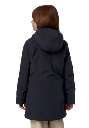 Giubbino bambina K - Way P. Denise soft touch marmotta blu in nylon | ViaMonte Shop