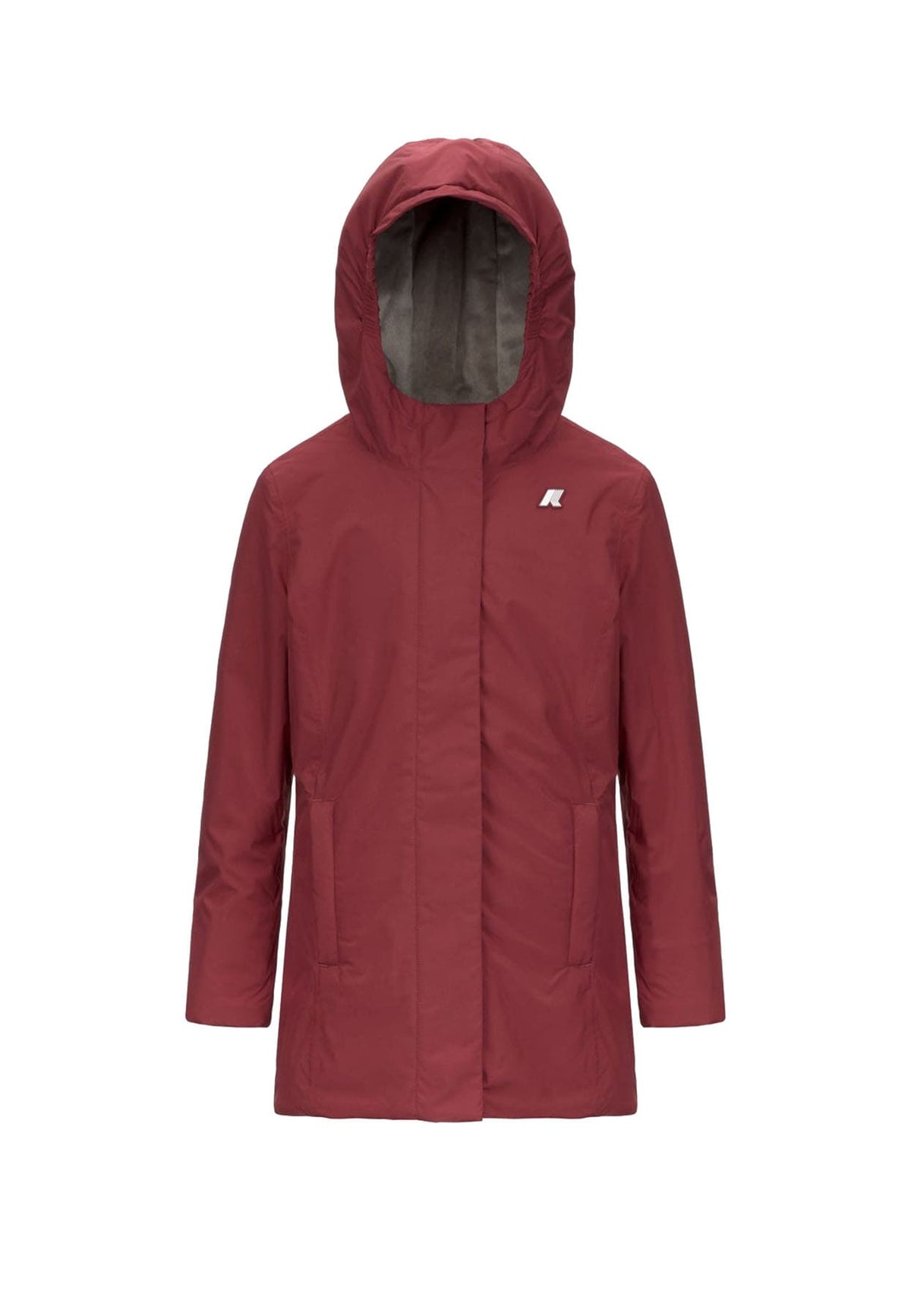 Giubbino bambina K - Way P. Denise soft touch marmotta rosso in nylon | ViaMonte Shop