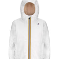Giubbino bambino K-Way P. Le Vrai 3.0 Claude orsetto bianco in nylon | ViaMonte Shop