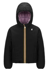 K-Way giubbino Lily eco nero/rosa bambina in nylon | ViaMonte Shop