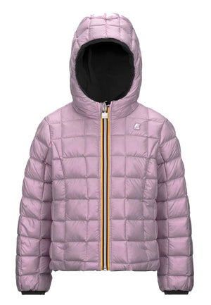 K-Way giubbino Lily eco nero/rosa bambina in nylon | ViaMonte Shop