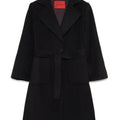 Cappotto bambina Max&Co nero in lana | ViaMonte Shop