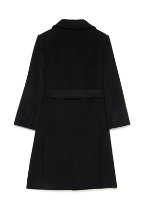 Cappotto bambina Max&Co nero in lana | ViaMonte Shop
