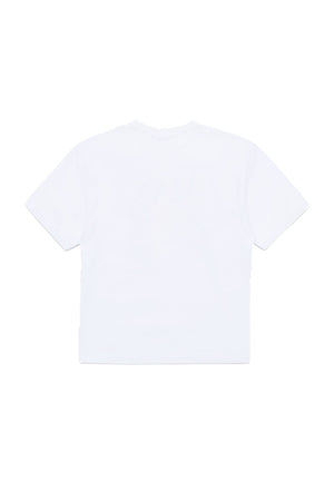 T-shirt bambina Max&Co bianca in cotone | ViaMonte Shop