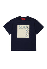 T-shirt bambina Max&Co blu in cotone | ViaMonte Shop