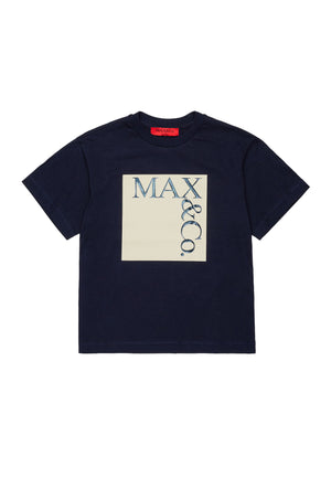 T-shirt bambina Max&Co blu in cotone | ViaMonte Shop