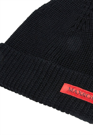 Max&Co cappello nero bambina in misto lana