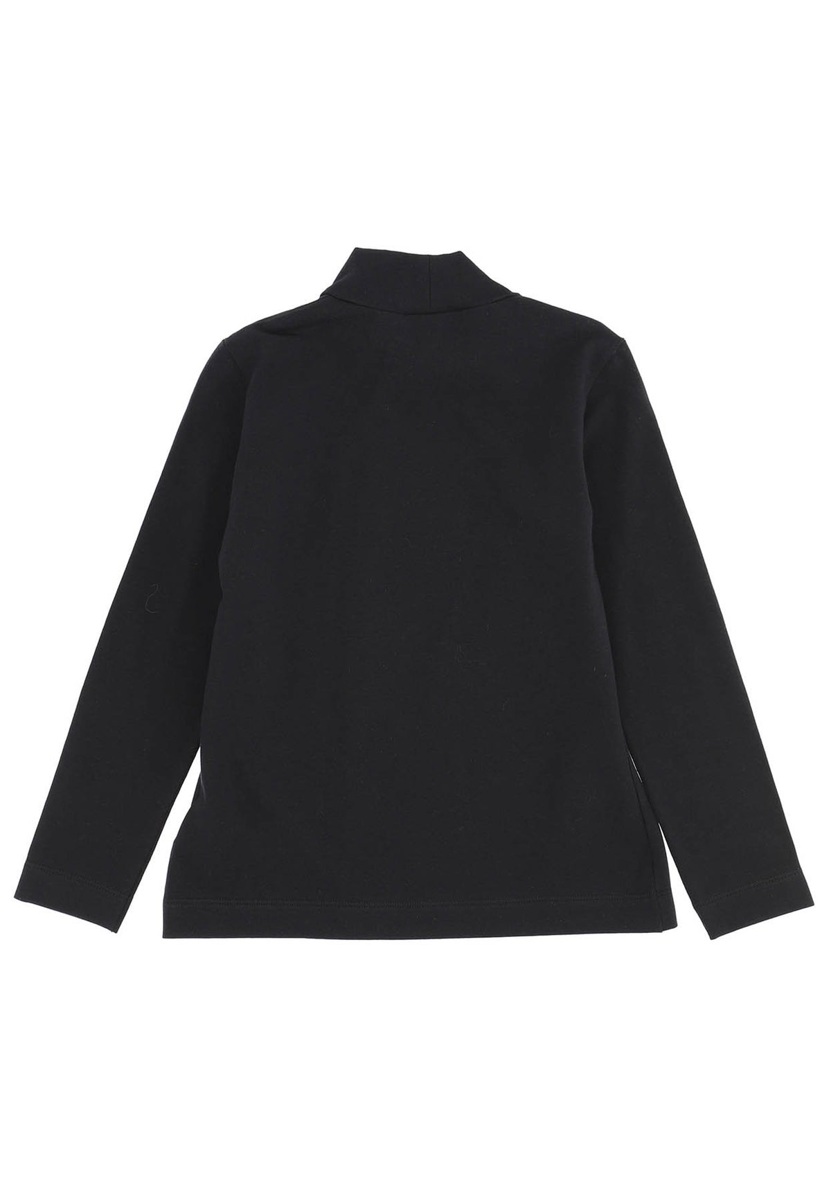 Lupetto bambina Monnalisa nero in jersey elasticizzato | ViaMonte Shop