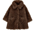 Cappotto peluche Teddy bambina Monnalisa marrone | ViaMonte Shop
