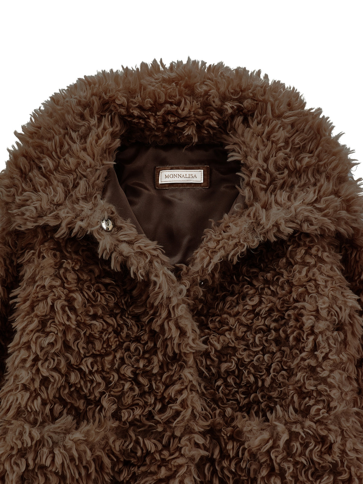 Cappotto peluche Teddy bambina Monnalisa marrone | ViaMonte Shop