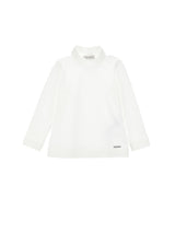 Lupetto bambina Monnalisa bianco in jersey elasticizzato