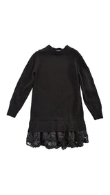 Vestito tricot bambina Pinko nero