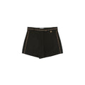 Short bambina Pinko nero in tela di lana | ViaMonte Shop