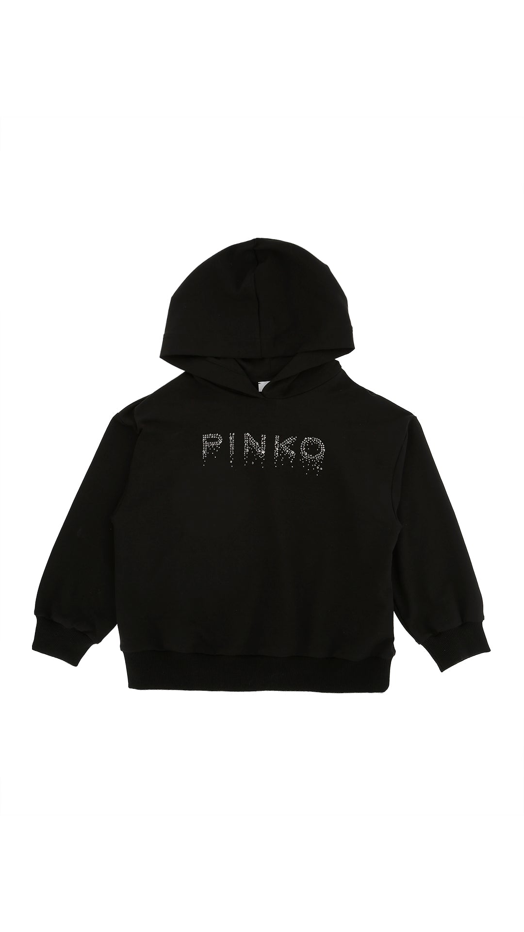 Felpa bambina Pinko nera in cotone | ViaMonte Shop