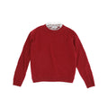 Maglia bambina Pinko bordeaux rubino/latte in misto lana