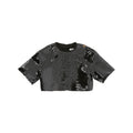 Top bambina Pinko nero in paillettes