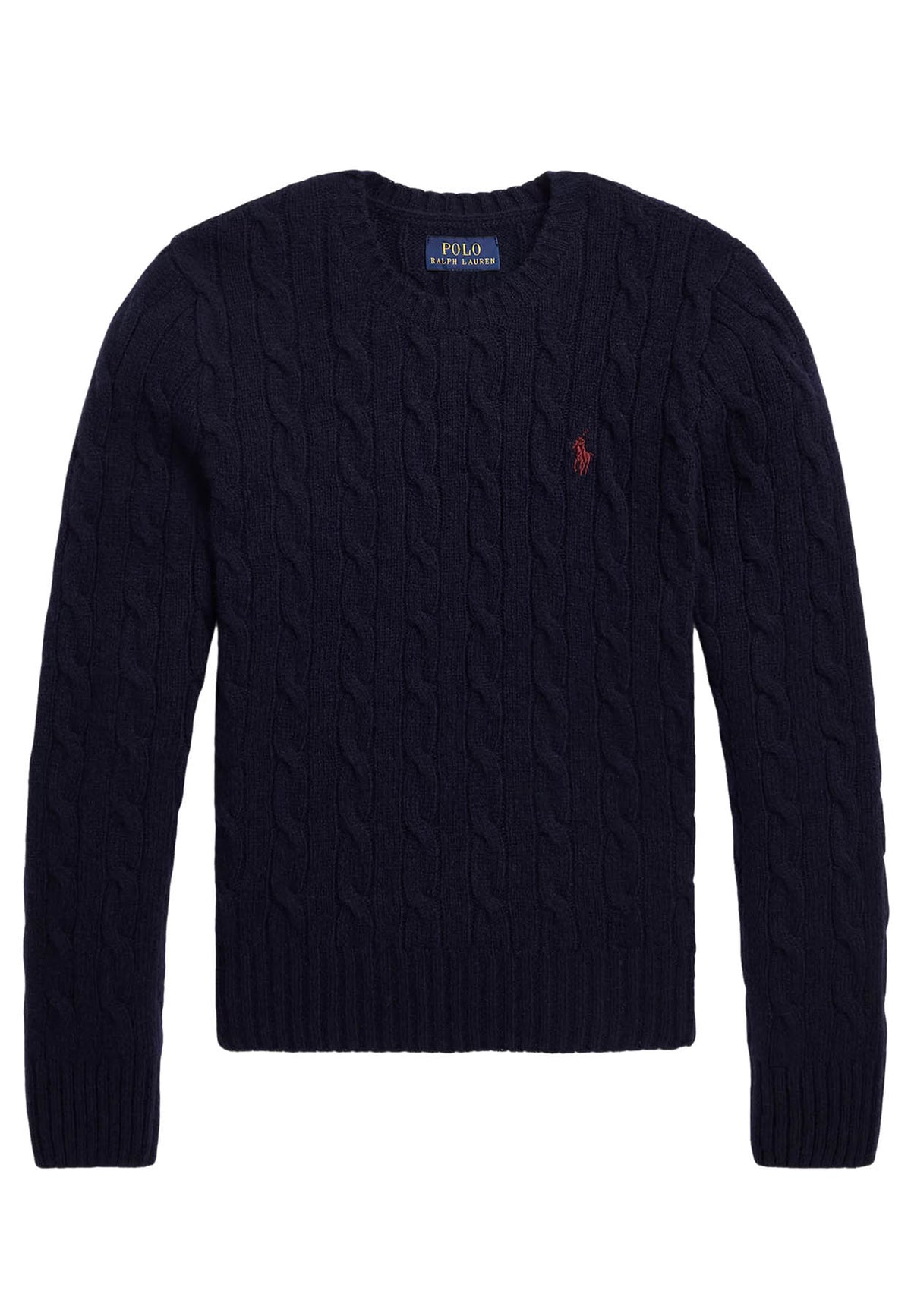 Maglia bambina Ralph Lauren blu in misto cashmere | ViaMonte Shop