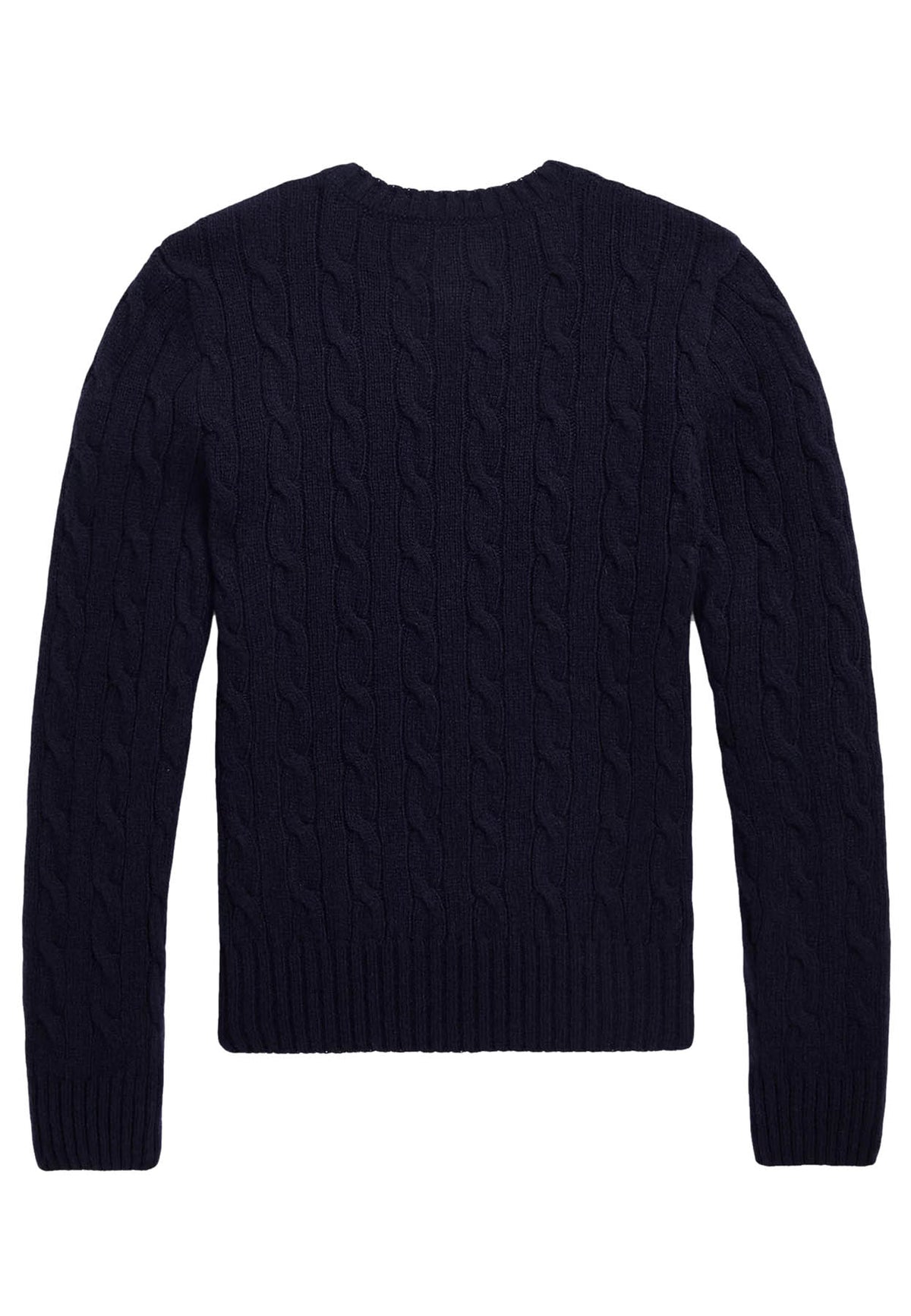 Maglia bambina Ralph Lauren blu in misto cashmere | ViaMonte Shop