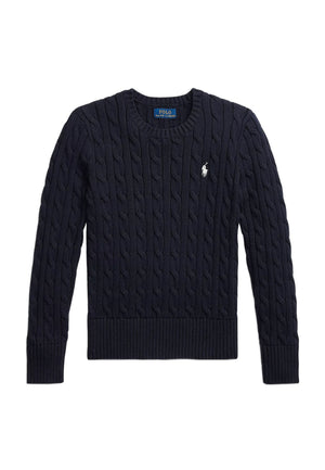 Maglia bambina Ralph Lauren blu in cotone | ViaMonte Shop