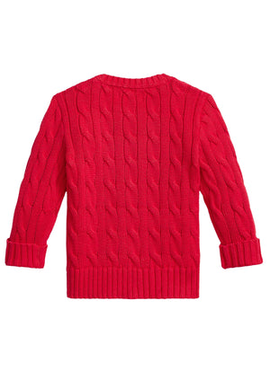 Maglia neonato Ralph Lauren rossa in cotone | ViaMonte Shop