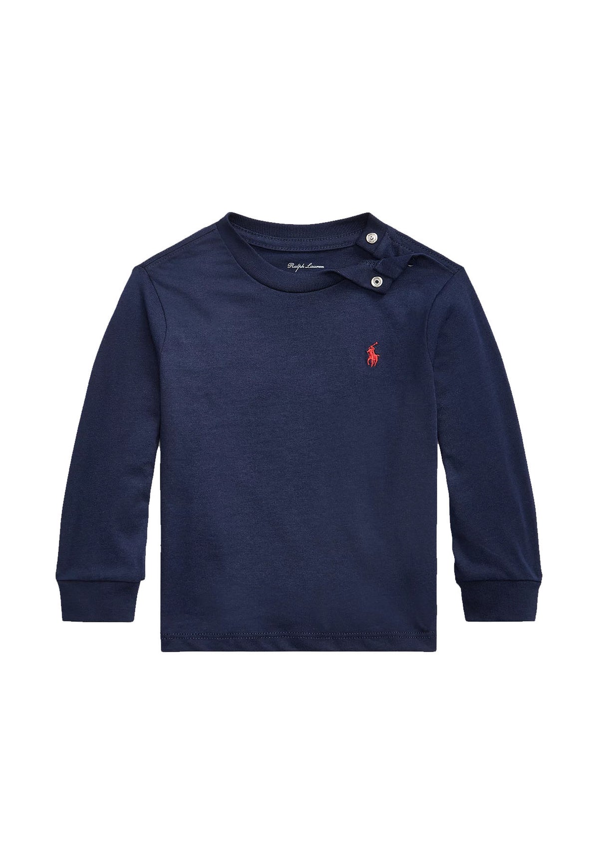 T-shirt neonato Ralph Lauren blu in cotone | ViaMonte Shop
