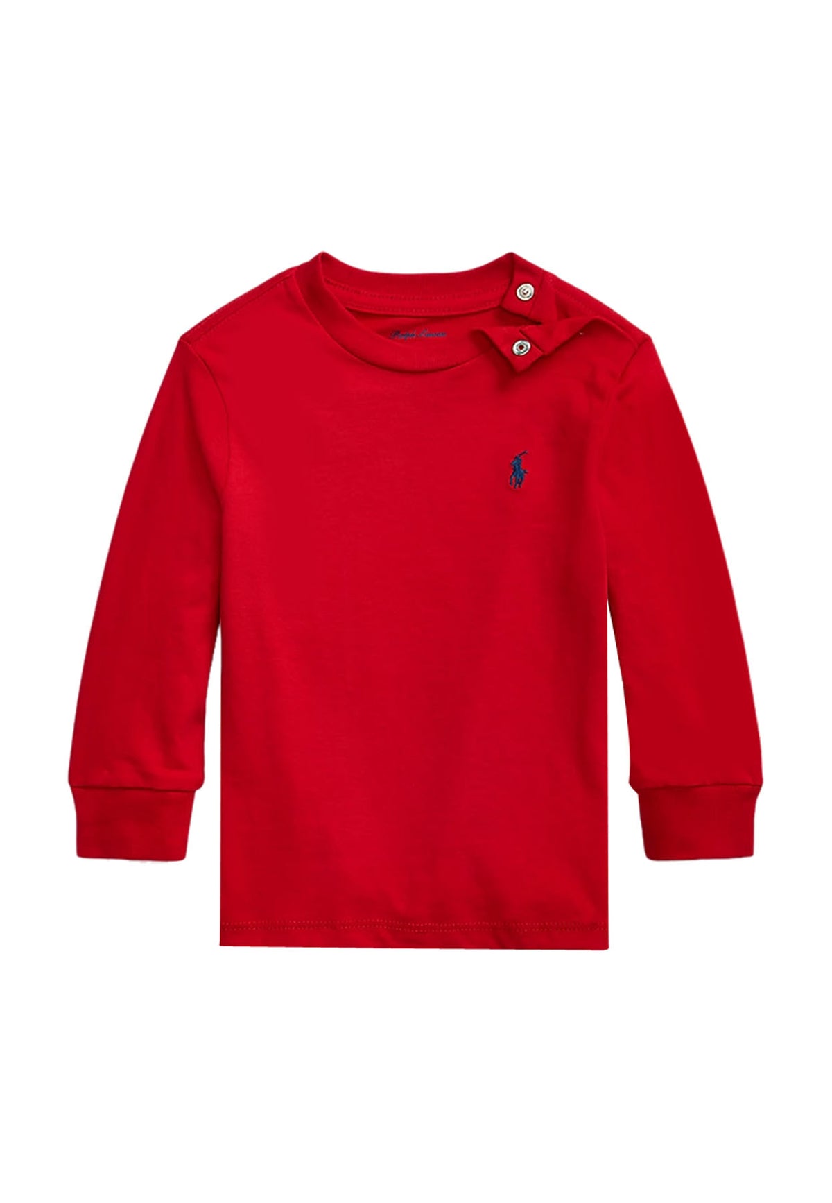 T-shirt neonato Ralph Lauren rossa in cotone | ViaMonte Shop
