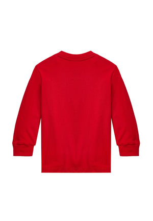 T-shirt neonato Ralph Lauren rossa in cotone | ViaMonte Shop