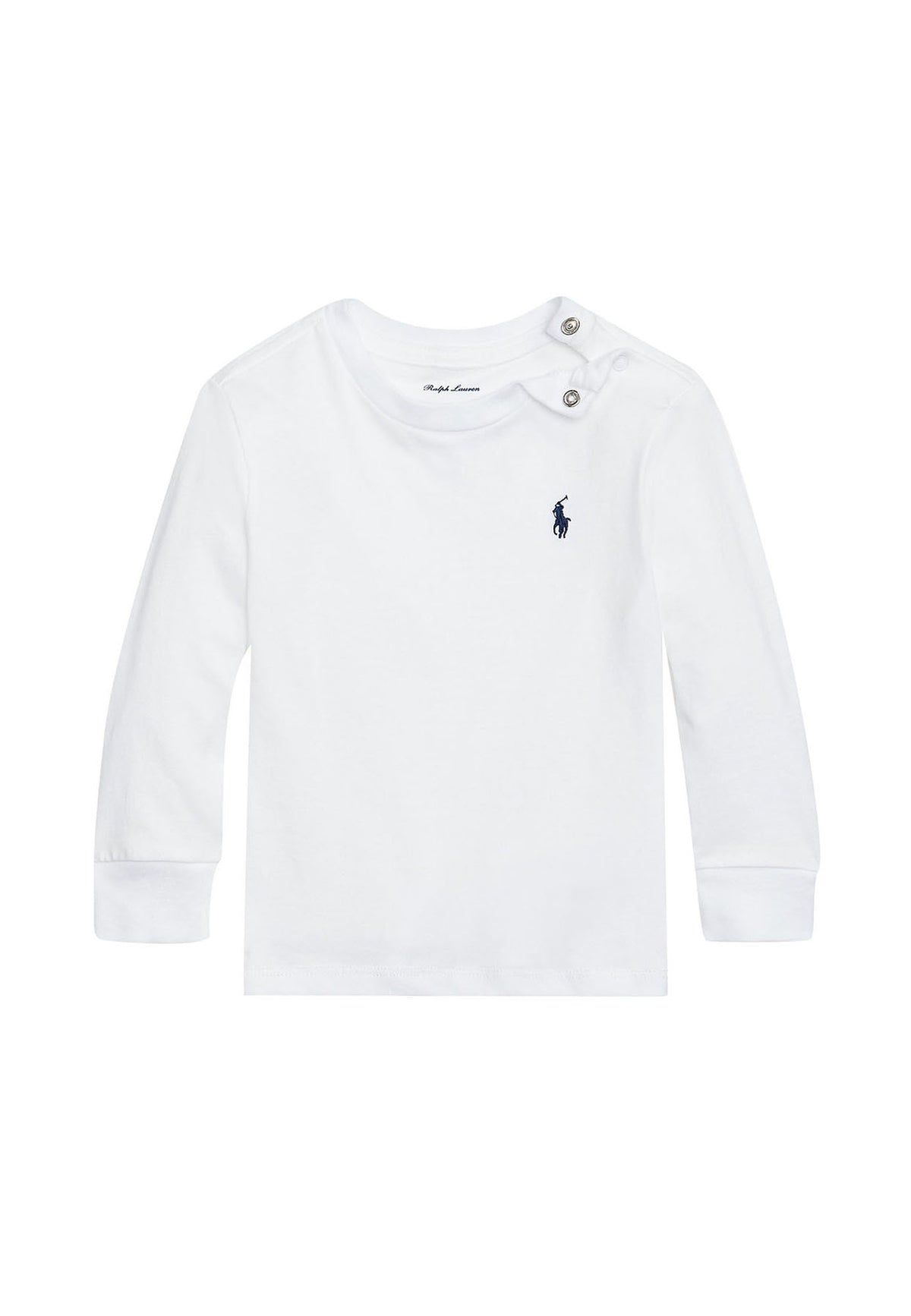 T-shirt neonato Ralph Lauren bianca in cotone | ViaMonte Shop