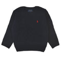 Maglia bambino Ralph Lauren blu in misto cashmere | ViaMonte Shop