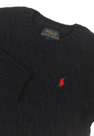 Maglia bambino Ralph Lauren blu in misto cashmere | ViaMonte Shop
