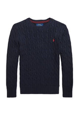 Maglia bambino Ralph Lauren Kids blu navy in cotone | ViaMonte Shop