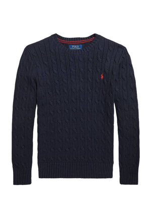 Maglia bambino Ralph Lauren Kids blu navy in cotone | ViaMonte Shop