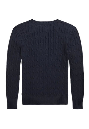 Maglia bambino Ralph Lauren Kids blu navy in cotone | ViaMonte Shop