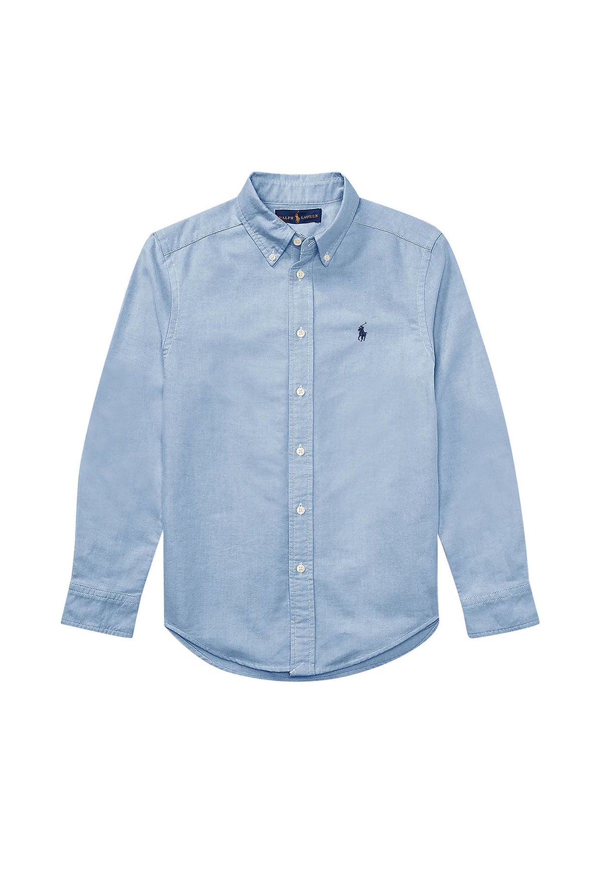 Camicia bambino Ralph Lauren Kids celeste in cotone | ViaMonte Shop