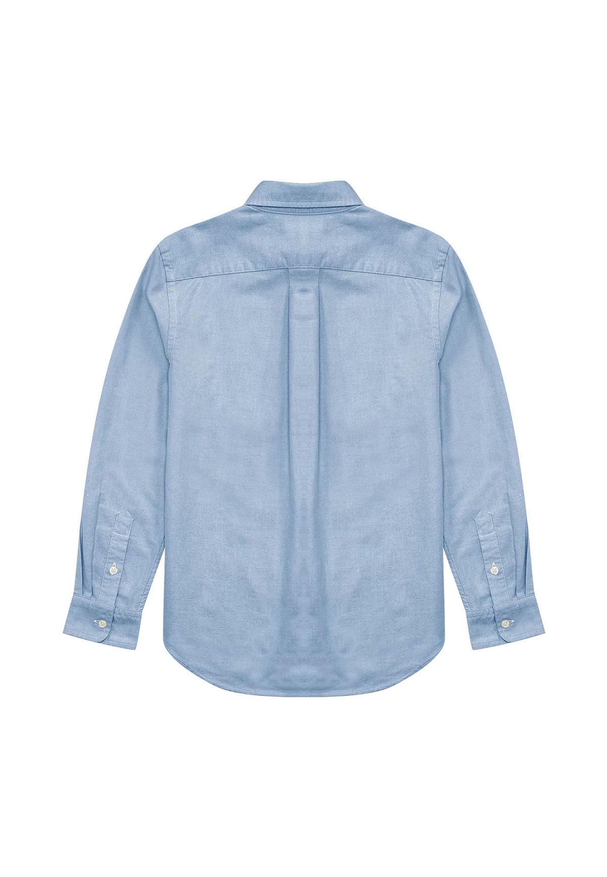 Camicia bambino Ralph Lauren Kids celeste in cotone | ViaMonte Shop