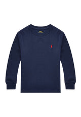 T-shirt bambino Ralph Lauren blu navy in cotone | ViaMonte Shop