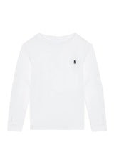 T-shirt bambino Ralph Lauren bianca in cotone | ViaMonte Shop