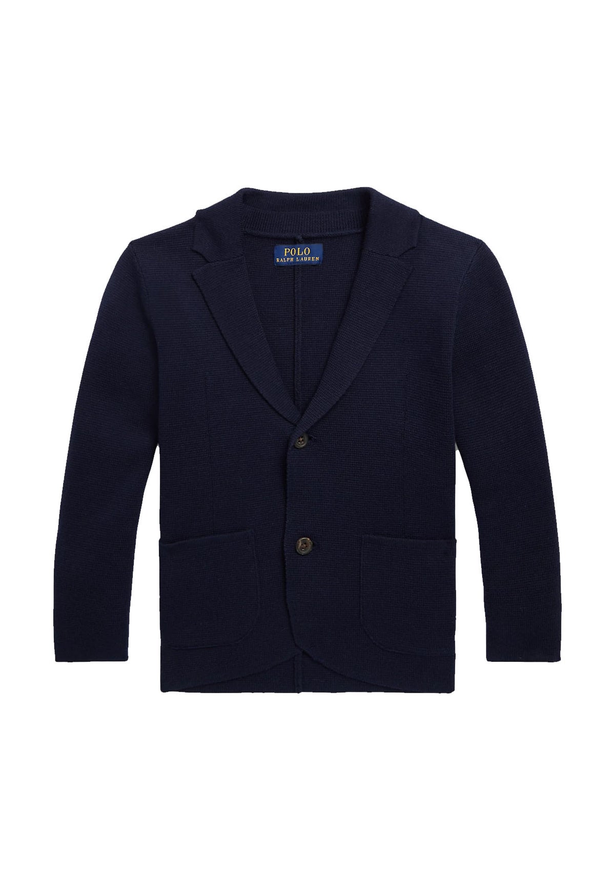Maglia cardigan bambino Ralph Lauren blu in cotone